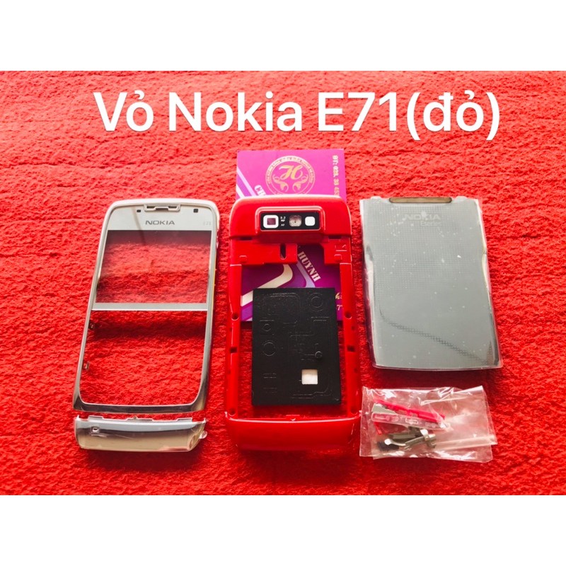 Vỏ Nokia E71(đỏ)