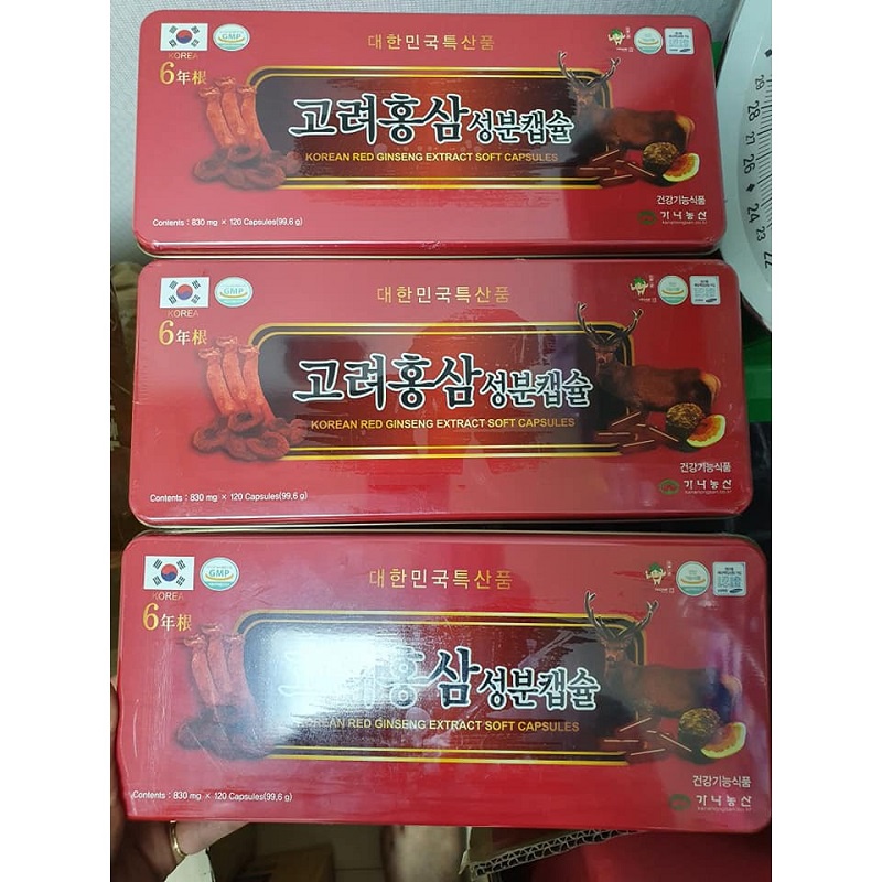 [ Chính Hãng ] Đạm Sâm Nhung Hươu Linh Chi Kana Hàn Quốc, Hộp Đỏ 120 Viên, Giúp Bồi Bổ Và Nâng Cao Sức Khỏe Toàn Diện