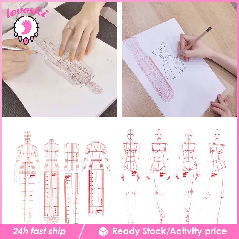 Set 8 Thước Đo Thời Trang Cho Thợ May