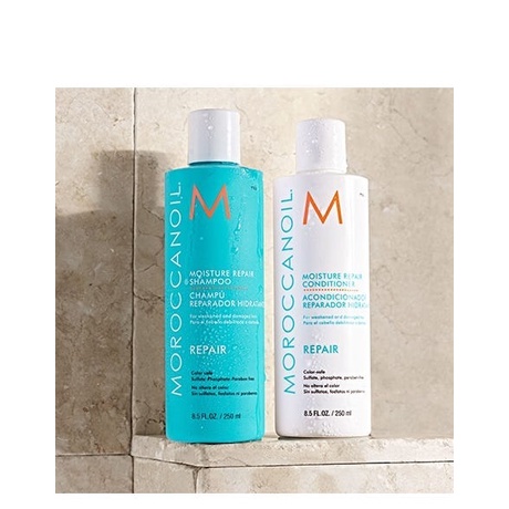 Combo Dầu Gội &amp; Xả Phục Hồi Dưỡng Ẩm Moroccanoil Moisture Repair Chính Hãng