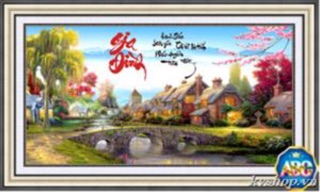Tranh gắn đá gia đình df290