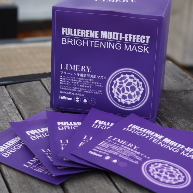 Mặt Nạ Sữa C60 Limery Fullerene Multi Effect Brightening Mask Mặt Nạ Giấy Dưỡng Ẩm Hộp 30 Miếng