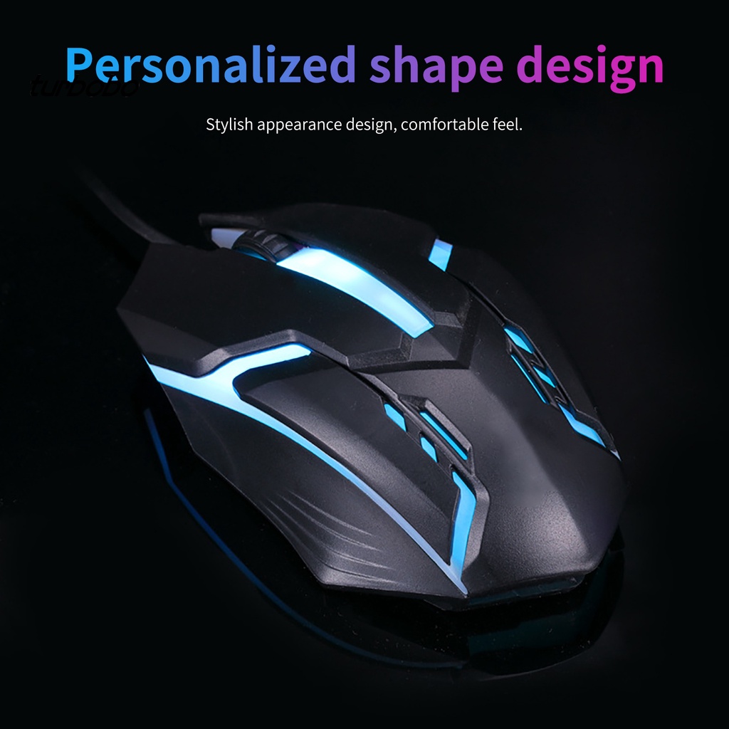 Chuột Quang Chơi Game Có Dây Usb Và Đèn Nền Cầu Vồng Cho Pc