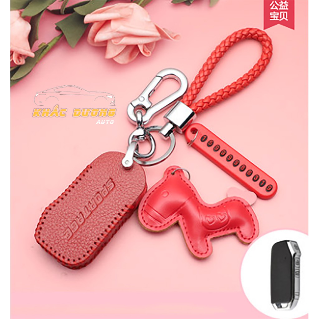 Bao da chìa khoá Kia Cerato Seltos Sorento Morning nữ tính dễ thương