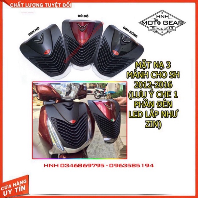 Mặt Nạ Cho SH 2012 - 2016 Kiểu 3 Mảnh