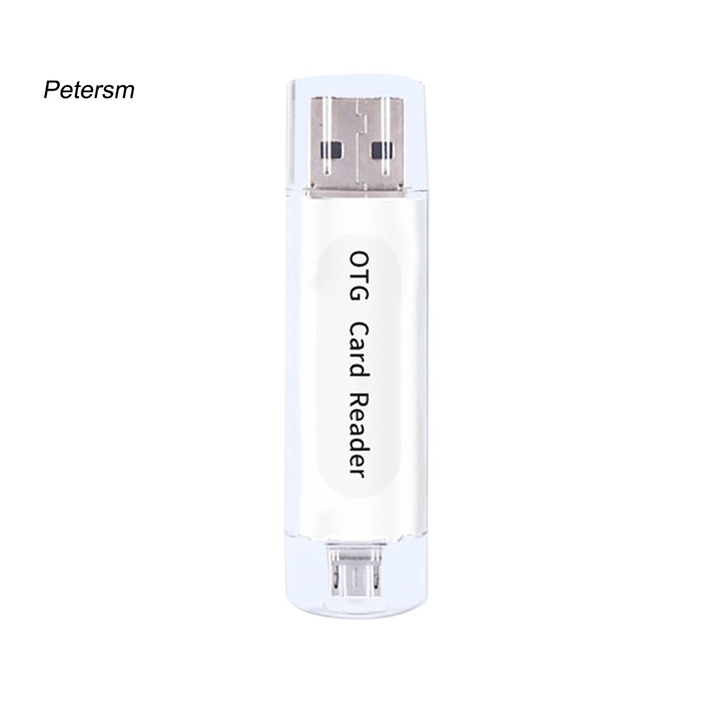 Đầu Đọc Thẻ Nhớ 2 Trong 1 Usb 2.0 Otg Dual Tf Sd Cho Pc Android