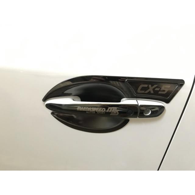 Ốp tay nắm, hõm cửa Cánh Én xe Mazda CX5 2016-2023 titan cao cấp - mẫu cánh én