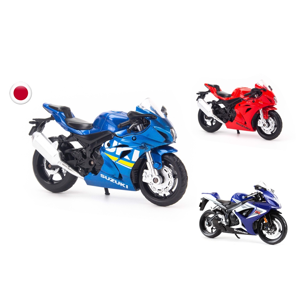 Mô hình xe mô tô Suzuki GSX-R1000, GSX-R750, GSX-S1000F 1:18