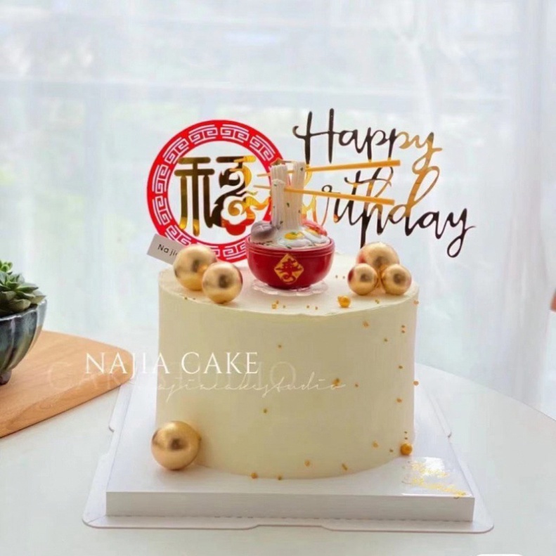 dụng cụ trang trí bánh kem [FREESHIP❤️] bát mỳ trường thọ