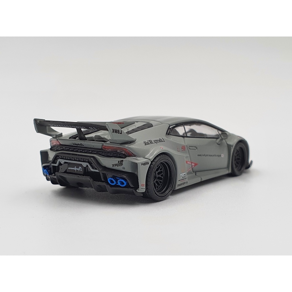 Xe Mô Hình Lamborghini Huracan LB*Works Fighters Works LHD 1:64 MiniGT (Xám)