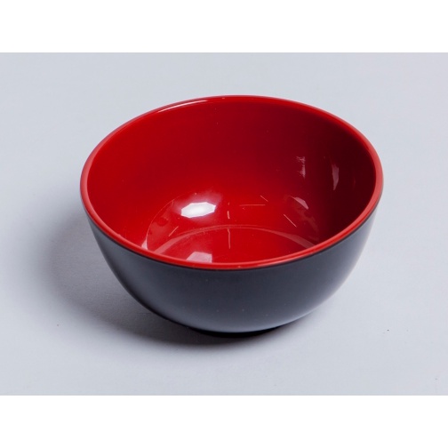 Bộ 10 Chén cơm _ bát cơm nhựa melamine đỏ đen Fataco
