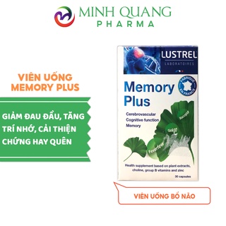 Hoạt huyết dưỡng não MEMORY PLUS tăng cường trí nhớ, cải thiện chứng mau quên hộp 30 viên