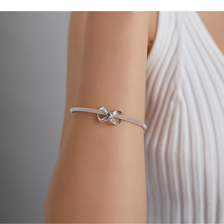 Phụ Kiện Charm Bamoer Bạc 925 SCC1849 Hình Tình Yêu Làm Trang Sức Thủ Công DIY