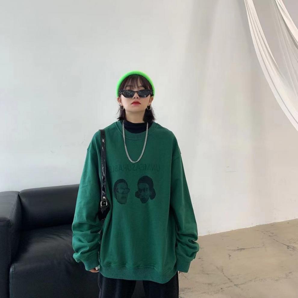 (HOT) Áo sweater nam nữ, áo nỉ nam nữ tay dài form rộng cổ tròn họa tiết độc đáo thời trang thu đông freeship mã AT22 | BigBuy360 - bigbuy360.vn