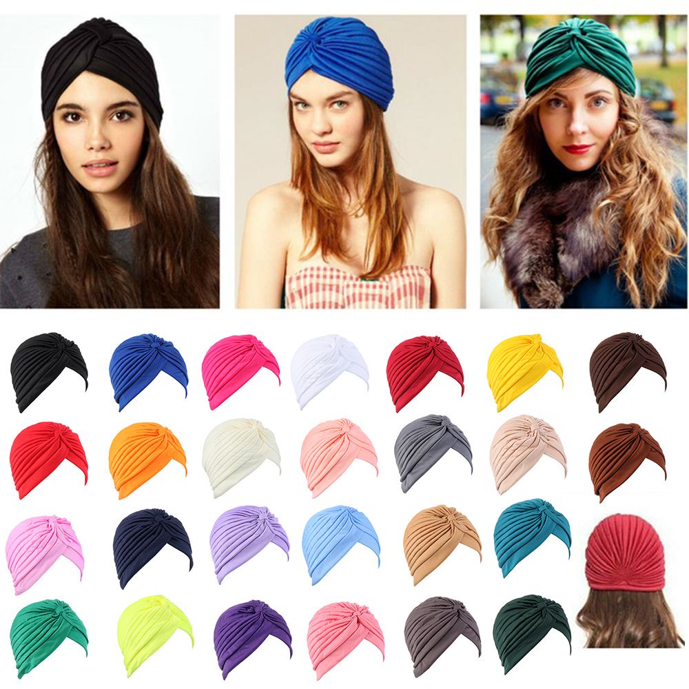 Khăn Turban Quấn Đầu Co Giãn Nhiều Màu Sắc Phong Cách Hồi Giáo Dành Cho Nữ Mihan