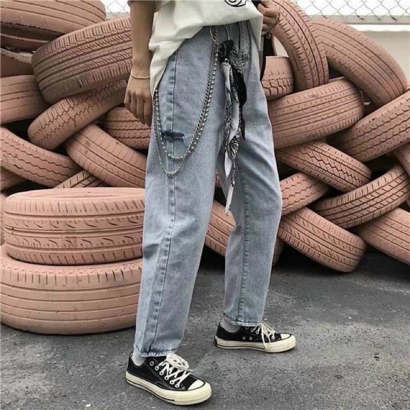 quần baggy jeans nam tặng kèm xích | BigBuy360 - bigbuy360.vn