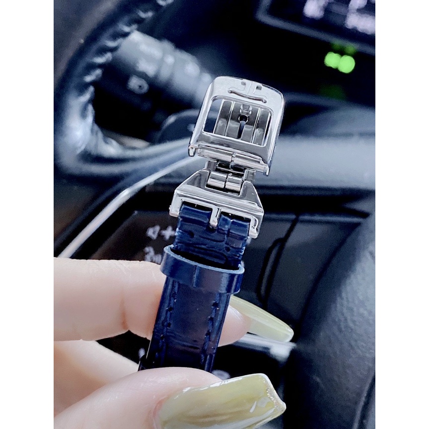 Đồng hồ nữ JAEGER LECOULTRE REVERSO ONE LEATHER BLUE - 33mm - Máy thụy - Bảo hành 24 tháng