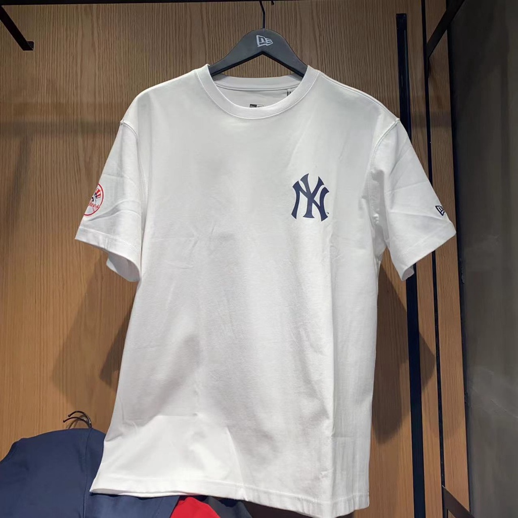 Áo Thun Tay Ngắn In logo Newera Newera MLB city Dáng Rộng Nhiều Màu Thời Trang Cho Nam Và Nữ