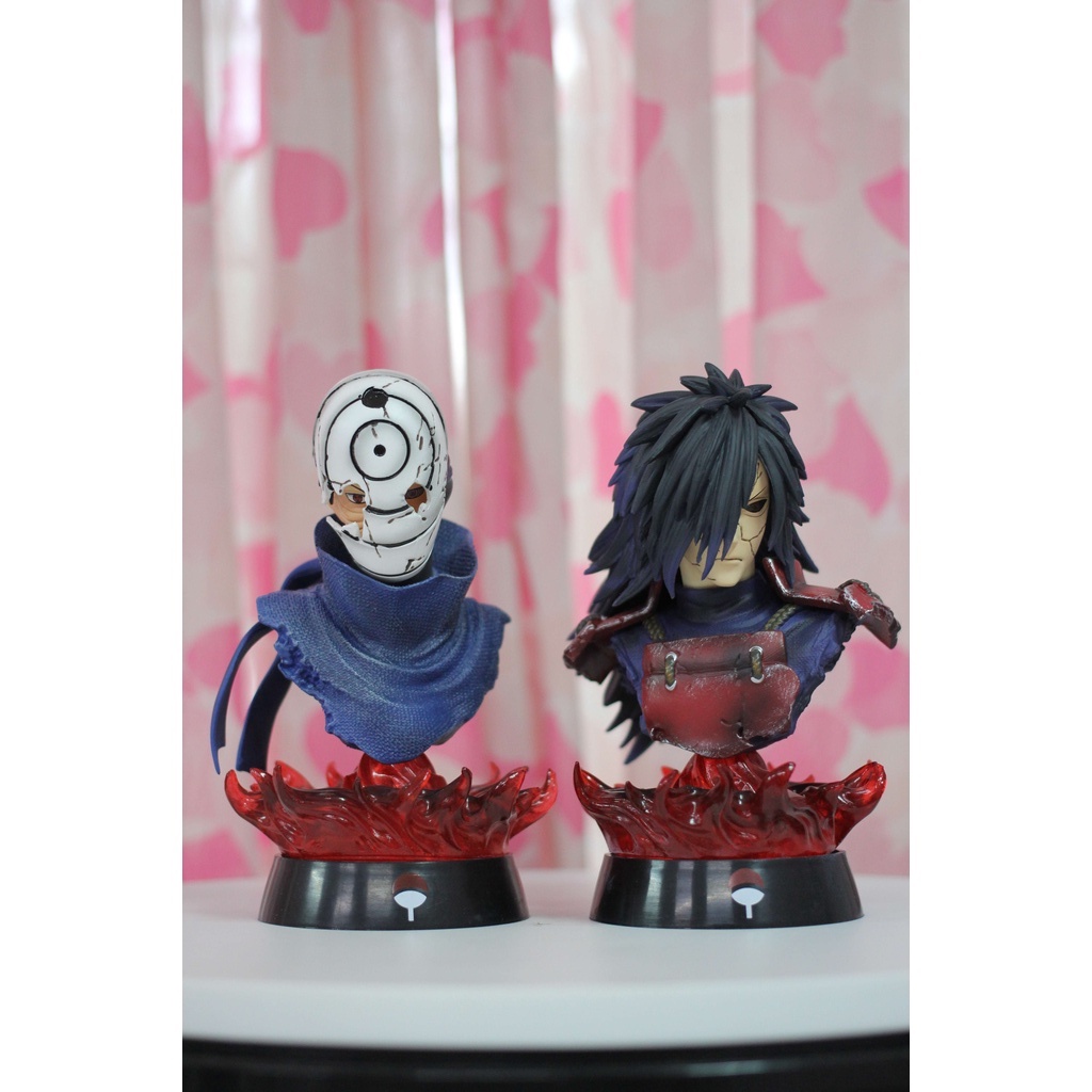Mô hình bán thân Madara và Obito - Mô hình Naruto