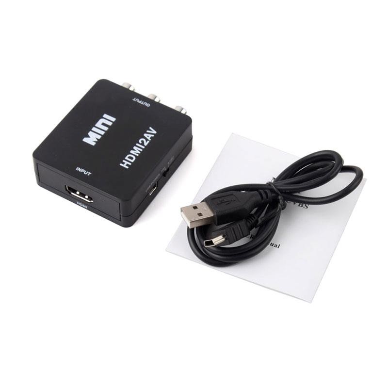 Bộ chuyển đổi tín hiệu từ HDMI sang AV Mini (Đen) - HDMI to AV Mini (Đen)