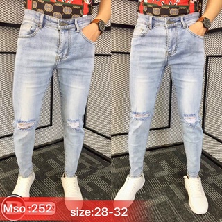 (Bán sỉ) Quần jean nam wash bạc rách mẫu mới ( có hình thật )