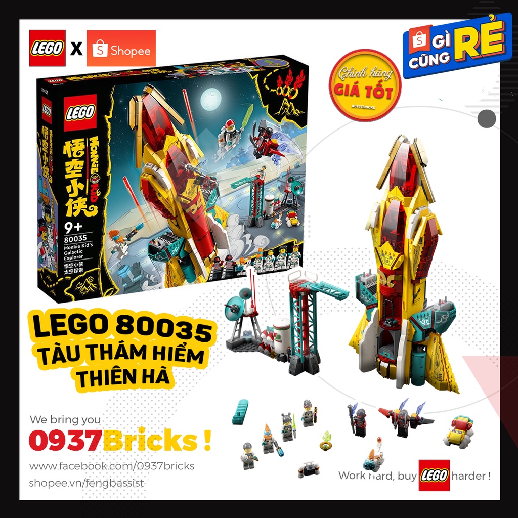 LEGO 80035 Thám Hiểm Thiên Hà Monkie Kid's Galactic Explorer 0937Bricks