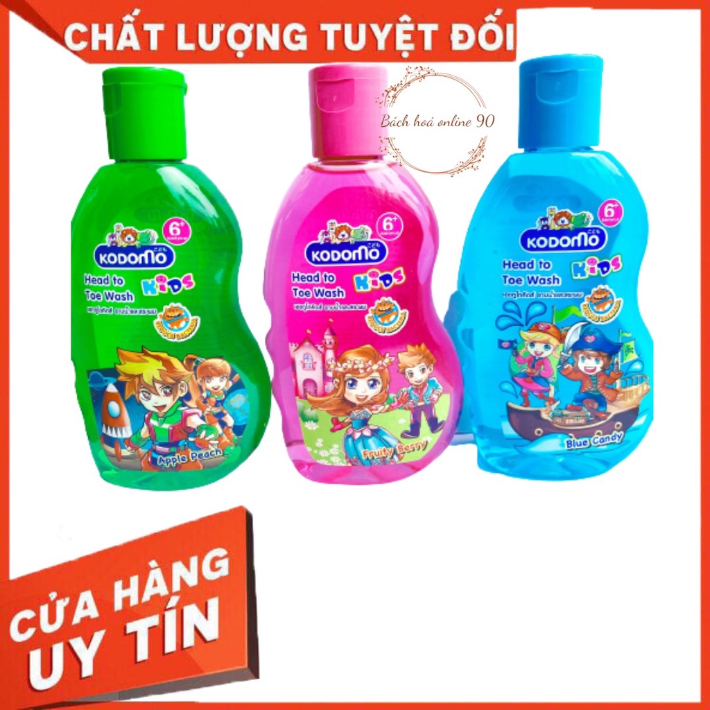 Sữa tắm gội toàn thân Kodomo 200ML Thái Lan dành cho trẻ em
