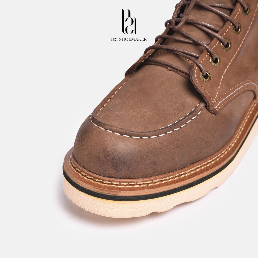 Giày Da Nam Cổ Cao MOCTOE Classic 1907 DEREST BOOT Lót Giày Tăng Chiều Cao 3 cm Phong Cách CLASSIC Retro - B21 Shoemaker | BigBuy360 - bigbuy360.vn