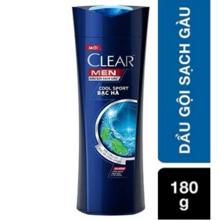Dầu Gội Sạch Gàu Clear Men Bạc Hà chai 180g
