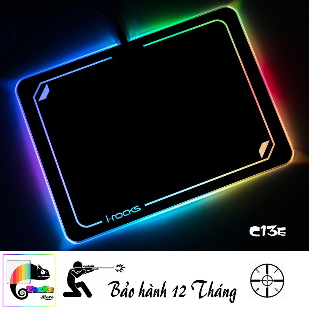 Bàn di chuột RGB I-Rock C13E-Kích thước 360x260x5.3 mm I Mouse Pad Led RGB IRock C13E