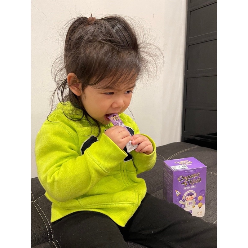 Thạch dinh dưỡng Organa Kids LACO,trẻ em ăn ngon, tăng đề kháng,tăng chiều cao, hỗ trợ tiêu hoá, hộp 20 gói