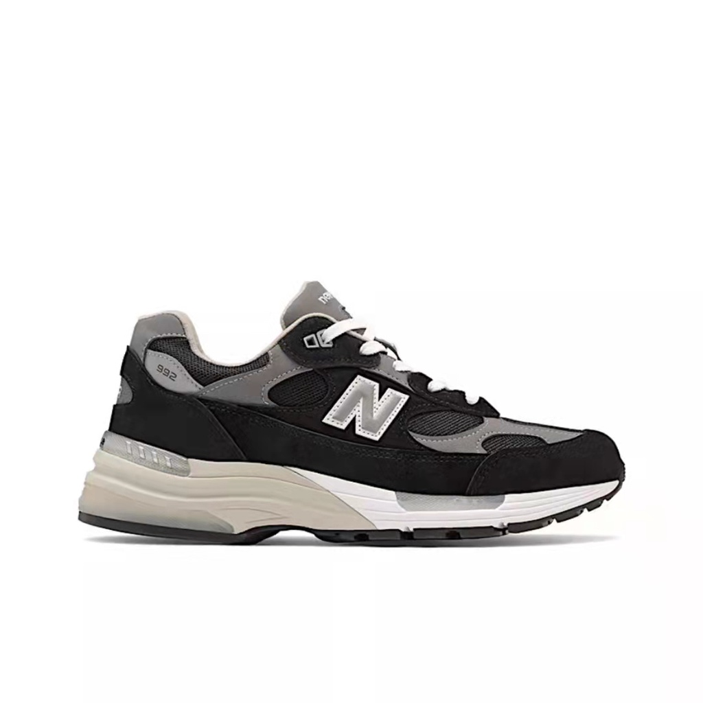 Giày Thể Thao New Balance 992 Màu Xám Đen Phong Cách Mỹ Cá Tính Cho Nam Và Nữ