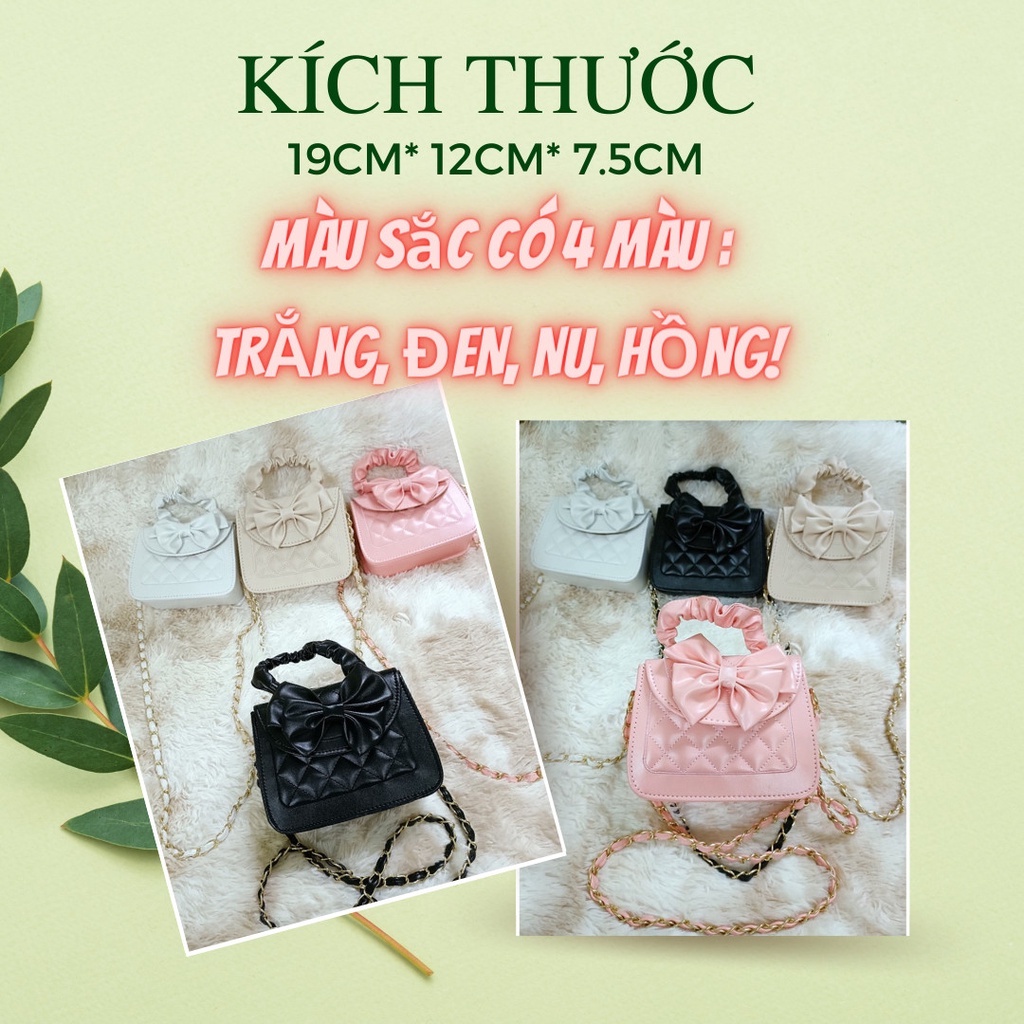 [ SIÊU XINH] Túi xách cầm tay hình nơ có dây đeo SIÊU XINH/túi xách nữ/ phụ kiên thời trang nữ, công sở đi chơi, đi làm