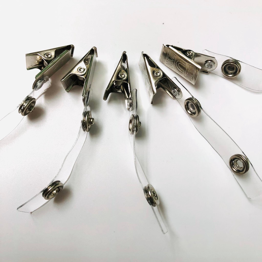 Kẹp thẻ bảng tên treo áo bằng thép