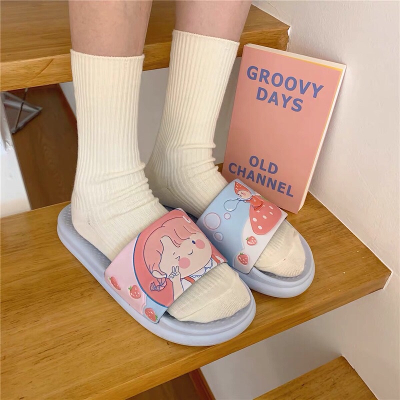 Dép sục gấu má hồng dễ thương cute hàng chuẩn loại 1 kèm ảnh thật