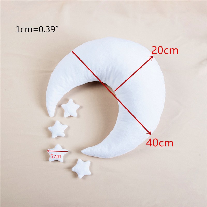 Gối Nằm Hình Trăng Sao Đáng Yêu Cho Bé Sơ Sinh
