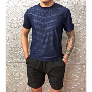 BỘ THỂ THAO NAM l Cổ tròn ép vân chìm chất thun lạnh, thấm hút mồ hôi