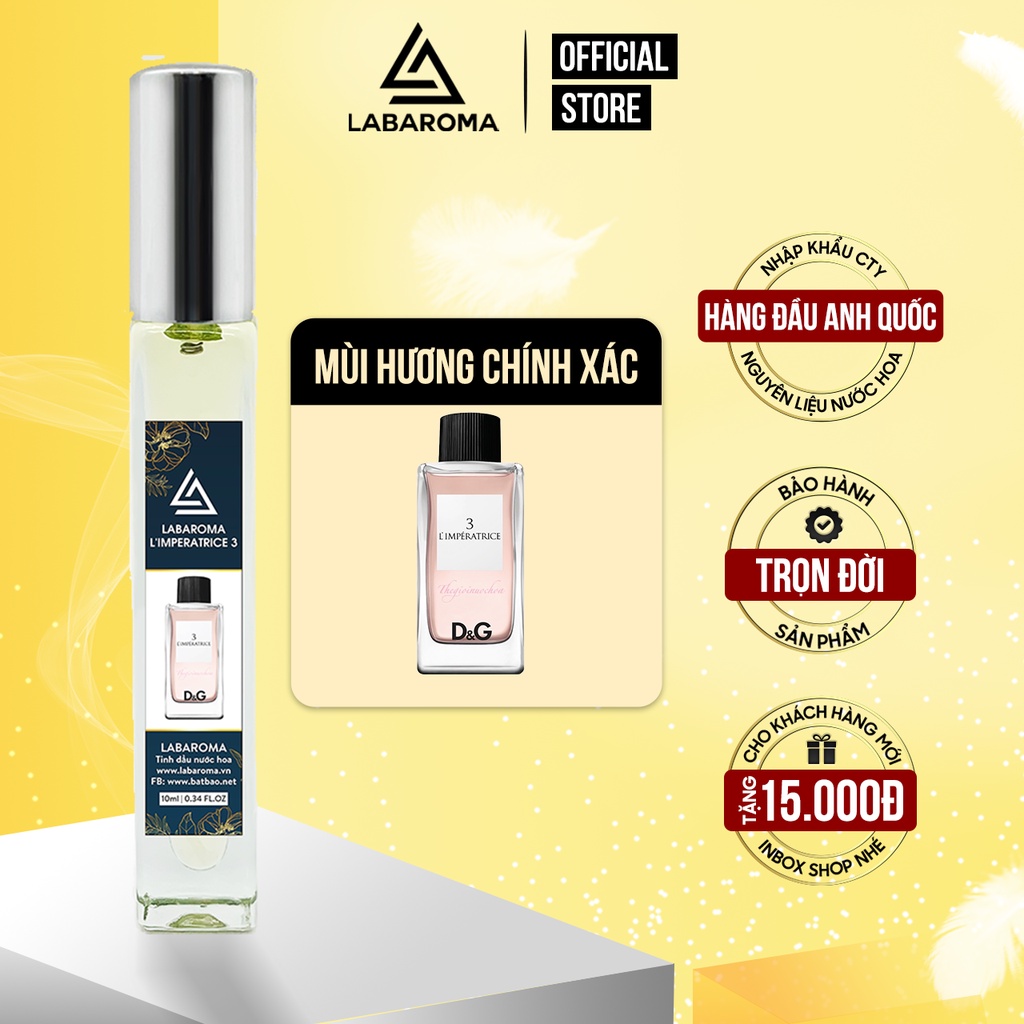 Tinh dầu nước hoa L'Imperatrice 3 Anthology by LabAroma 10ml, hương thơm nữ tính, quyến rũ | Nhập khẩu Anh