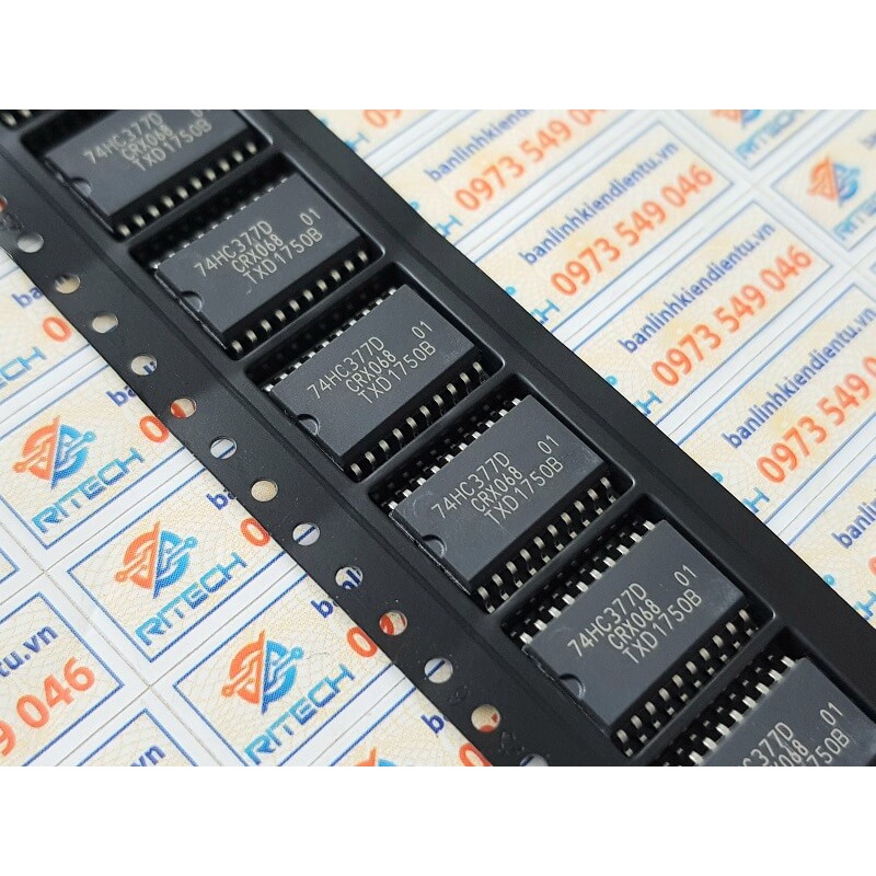 [Combo 5 chiếc] 74HC377D SOP20 7.2mm IC số