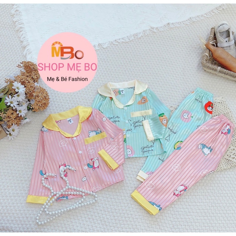 HOT - Đồ bộ PIJAMA bé gái đáng yêu cực xinh 8-20KG