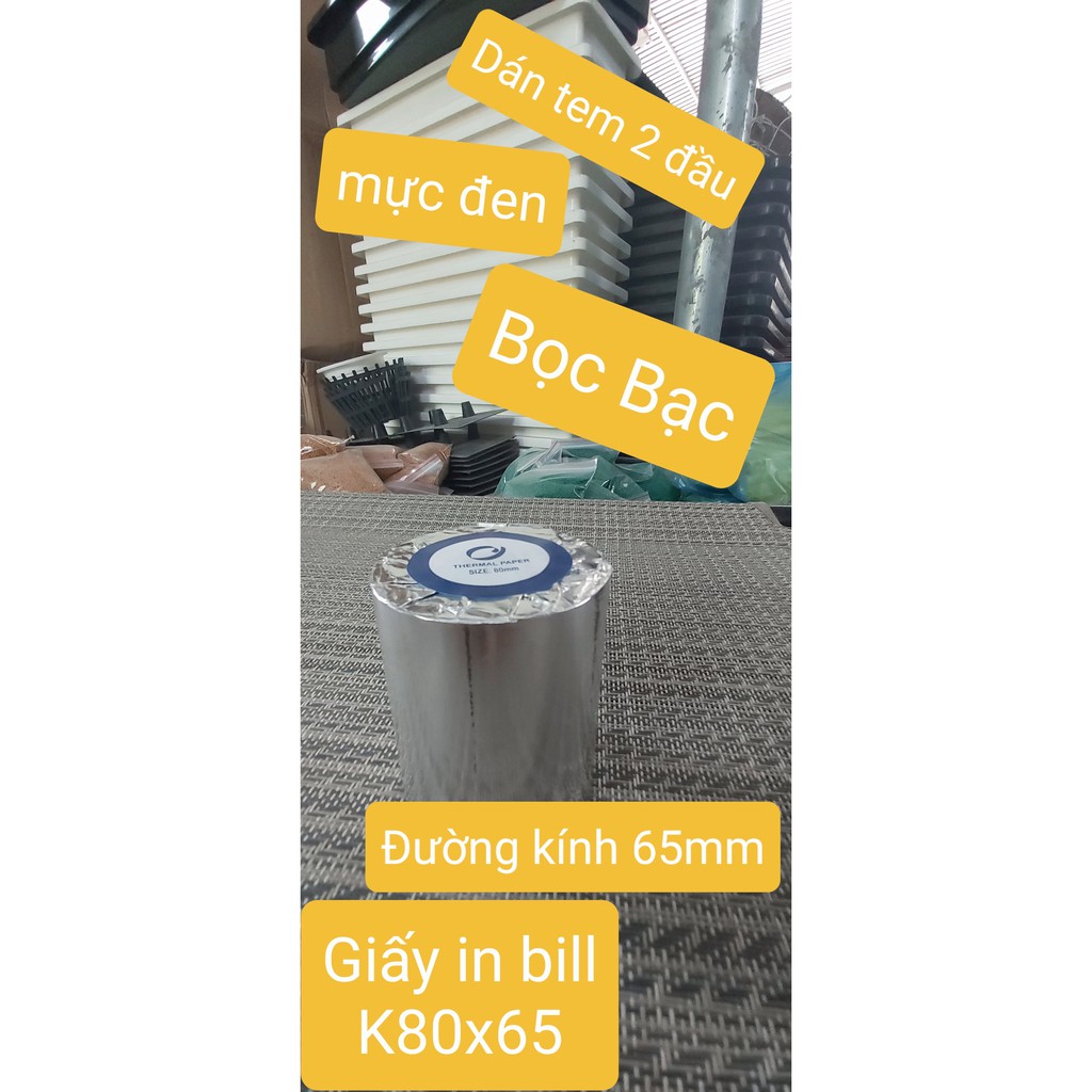 Giấy in nhiệt, giấy in bill K80  in hóa đơn, nhà hàng cafe