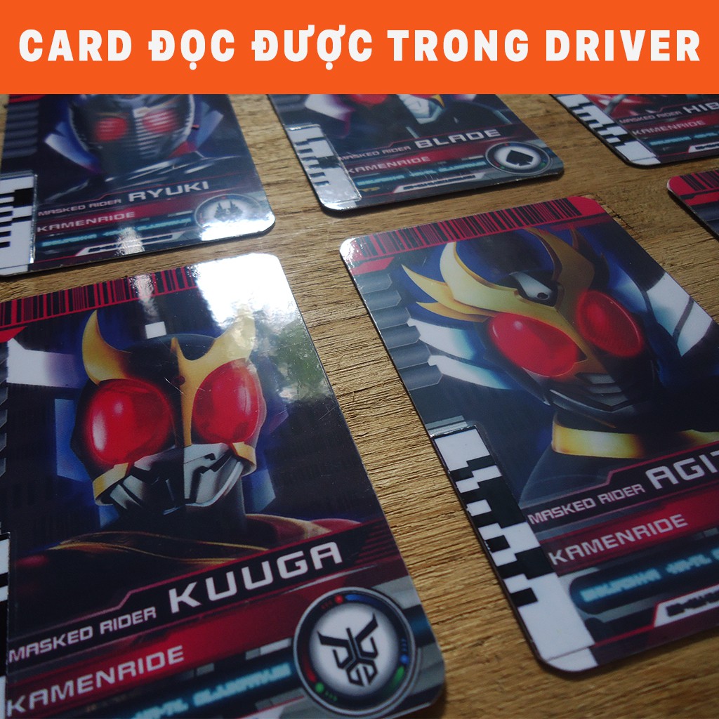 Bộ 10 thẻ ĐỌC trong DX/CSM: Decade,Faiz,Kabuto,DenO,Ryuki,Blade,Hibiki,Kuuga,Agito,Kiva