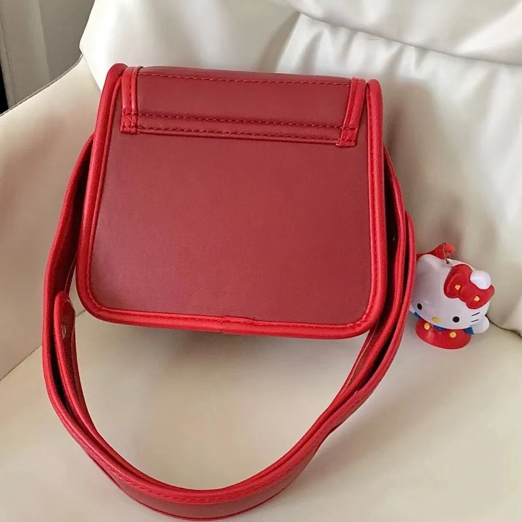 Túi Đeo Vai Hình Mèo Hello Kitty Phong Cách retro Cá Tính Mới Cho Nữ