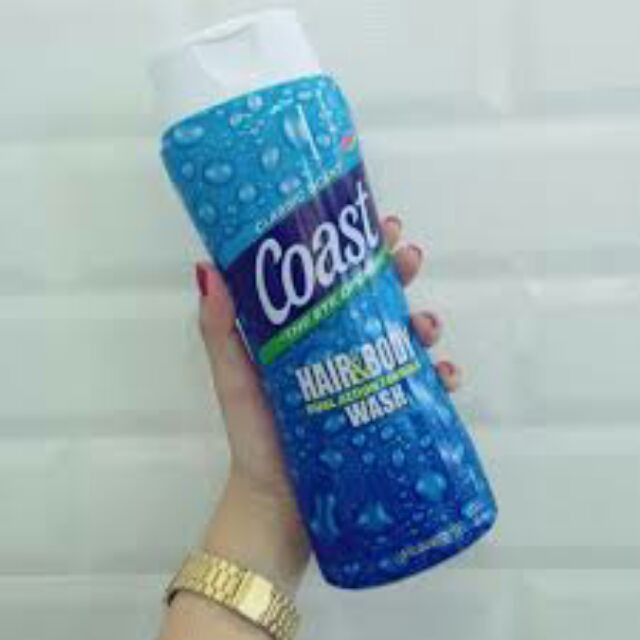 [Siêu Rẻ]Sữa tắm gội dạng gel dành cho nam Coast Mỹ