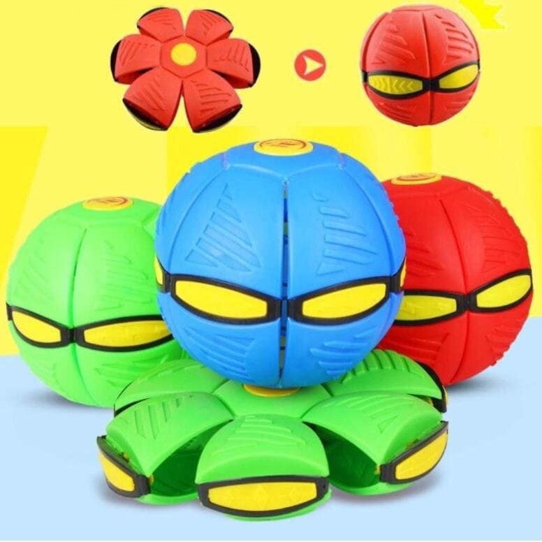 Đồ chơi đĩa bay UFO biến hình quả bóng ma thuật có đèn LED phát sáng cho bé phát triển kỹ năng vận động