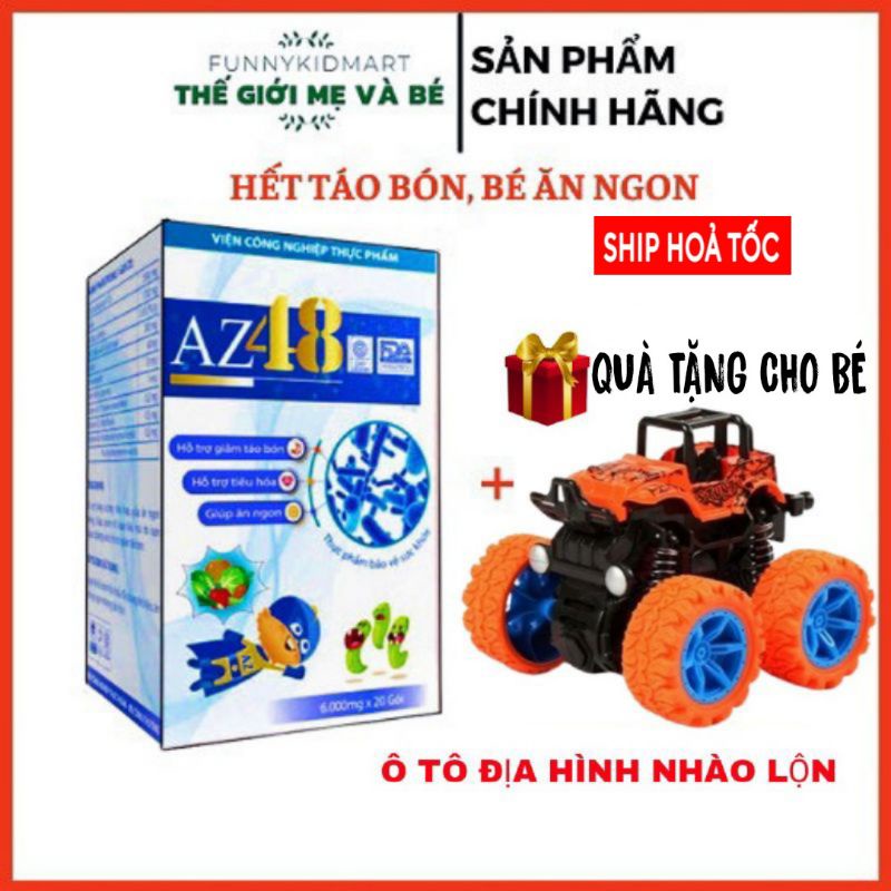 MEN AZ48 cho bé táo bón - Men az48 hỗ trợ tiêu hóa bé ăn ngon giúp bé hết táo bón-hết biếng ăn-bé ăn ngon tặng 2 gói men