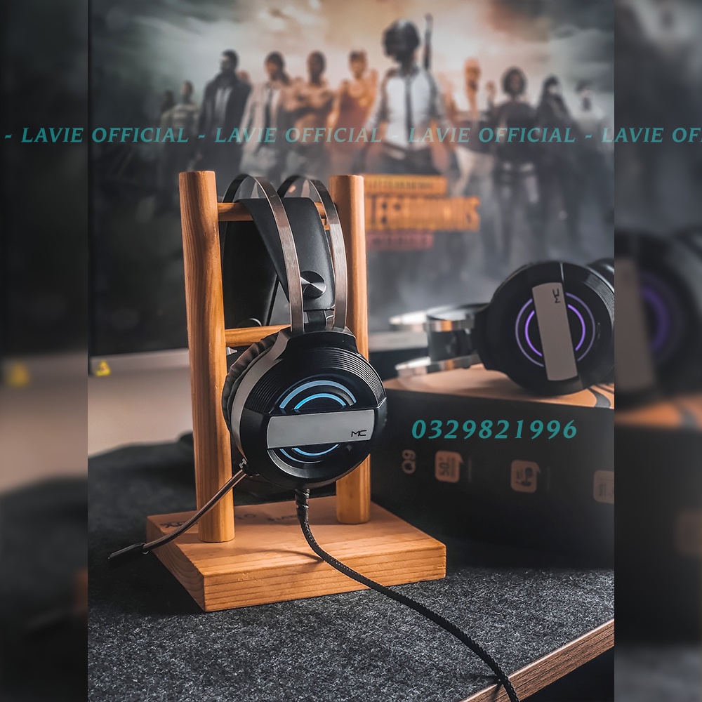 Tai Nghe Máy Tính Gaming Có Mic Đàm Thoại, Tai Nghe Chụp Tai Máy Tính Học Online Âm Thanh Chuẩn Bass Mạnh