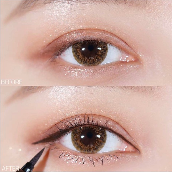 Bút Kẻ Mắt Nước Karadium Waterproof Brush Liner Black