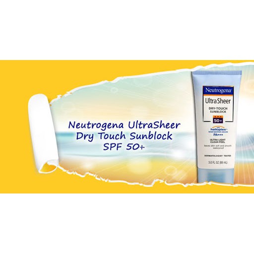 [New] Kem chống nắng Neutrogena Ultra Sheer face & body Dry touch SPF 50+ [Có sẫn]