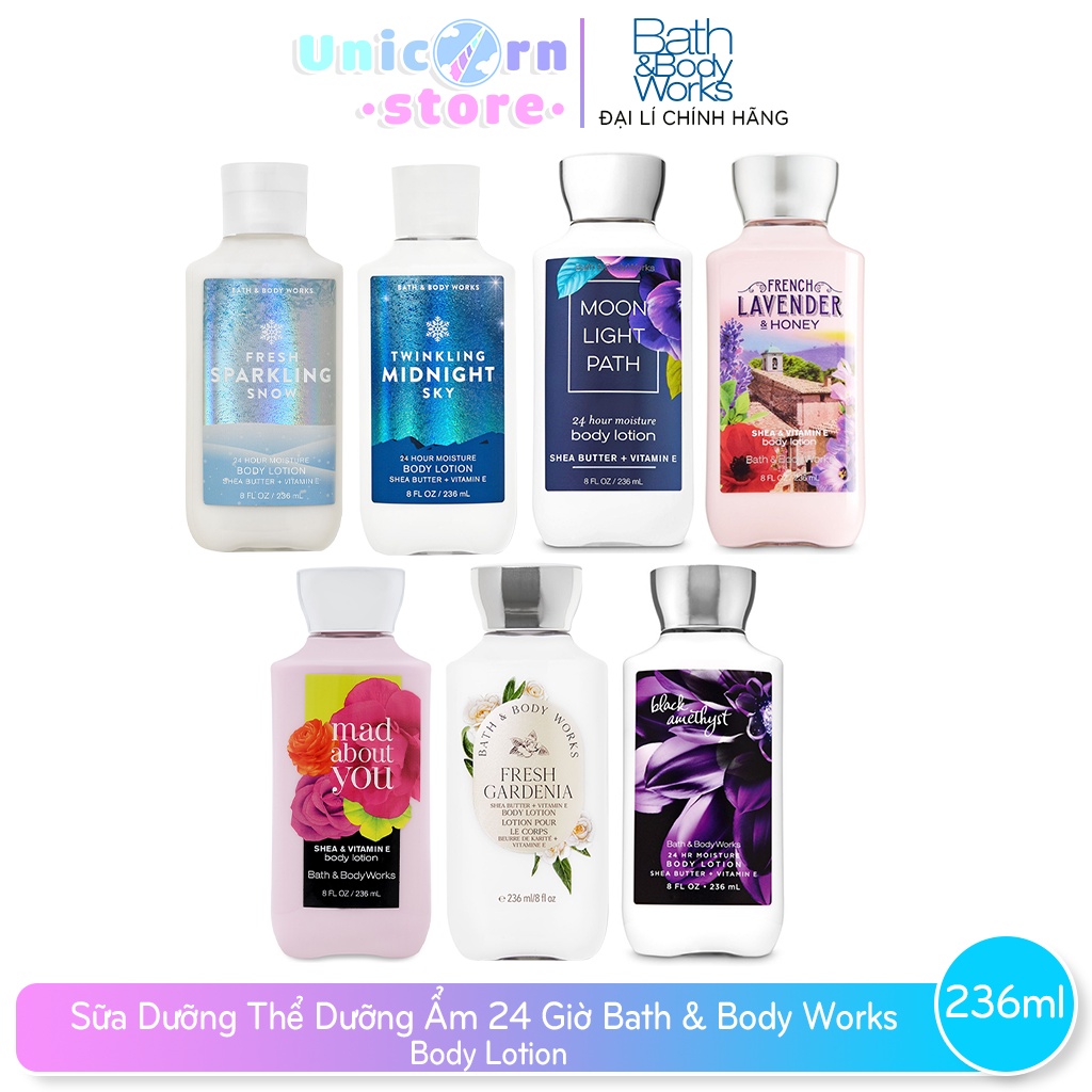 Sữa Dưỡng Thể Dưỡng Ẩm 24 Giờ Bath &amp; Body Works Body Lotion 236ml